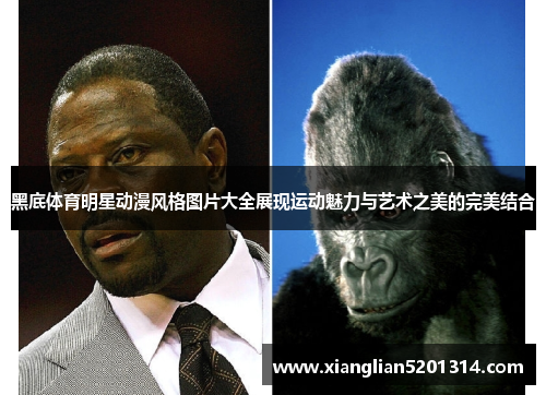 黑底体育明星动漫风格图片大全展现运动魅力与艺术之美的完美结合
